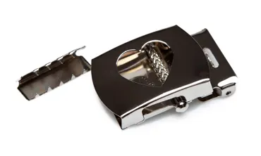 Gurtschnalle 30 mm - Herz Silber poliert