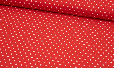 Jersey kleine Punkte - Rot Weiss