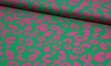 Canvas - Leopard Grün Pink