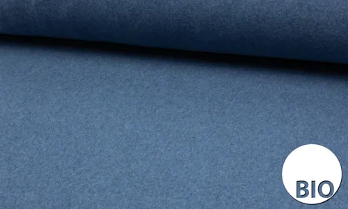 BIO Baumwoll Fleece Jeansblau meliert KBFLE-9024.jpg