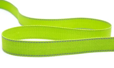Gurtband 30 mm Polypropylen reflektierend - Lime