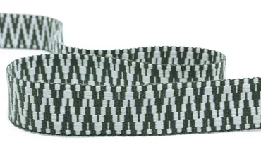 Gewobenes Band 40 mm - Aztec Weiss Salbei