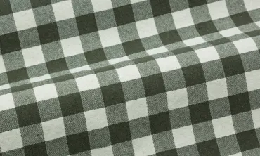 Baumwollstoff Karos XL - Khaki