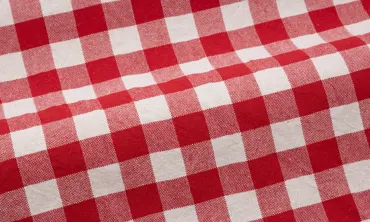 Baumwollstoff Karos XL - Rot