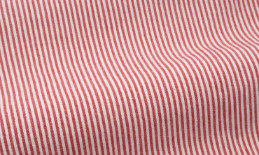 Baumwollstoff Streifen - Rot