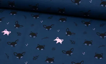 French Terry Nightglow - Fox Navy