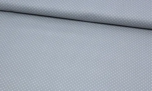 Baumwolle feine Punkte Hellgrau Weiss HEBWB-1202.jpg