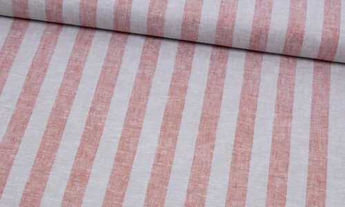 Leinen Baumwoll Mix Bloickstreifen Terracotta Natur HELEI-3004.jpg