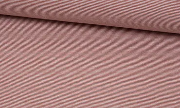 Bündchen feine Streifen - Coral