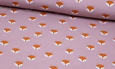 French Terry Fräulein von Julie - Füchslein Altrosa