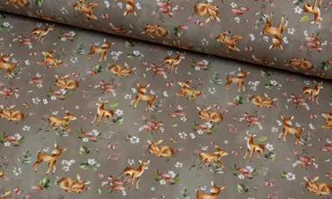 French Terry Fräulein von Julie - Dreamy Bambi Braun