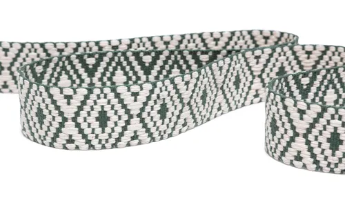 Gewobenes Band 40 mm Rhombus Dunsttürkis Natur 49-040-322005.jpg