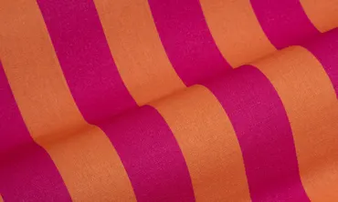 Canvas Blockstreifen - Pink Orange