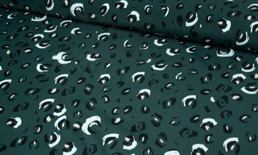 Badelycra - Big Leopardenprint Piniengrün