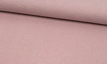 Bündchen Glitzer - Altrosa Silber