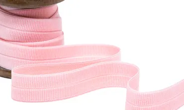 Falzgummi 20 mm gerippt - Hellrosa