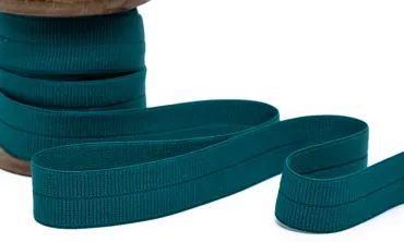 Falzgummi 20 mm gerippt - Petrol