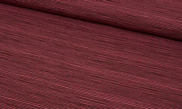 Jersey feine Streifen - Beere Schwarz