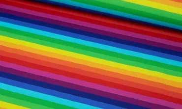 Jersey Streifen - Multicolor Regenbogen