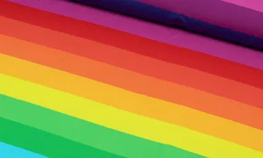 Jersey grosse Streifen - Multicolor Regenbogen