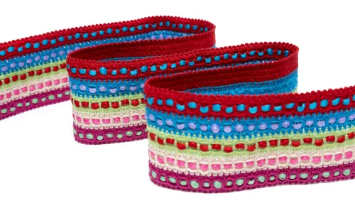 Gewobenes Band 40 mm Boho Pink Natur Lime Blau 49-055-901002.jpg