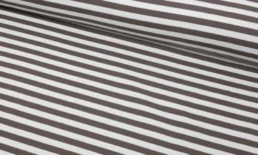 French Terry - Streifen Taupe