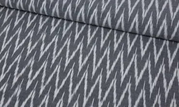 Baumwolle - Fantasy Chevron Grau