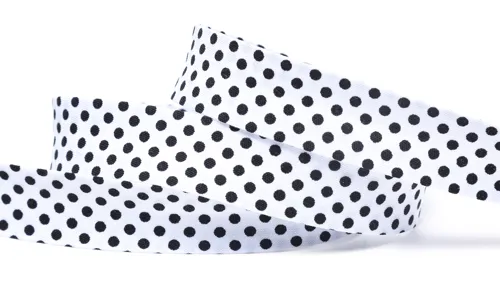 Schrägband 18mm Weiss mit schwarzen Punkten 41-010-018401.jpg