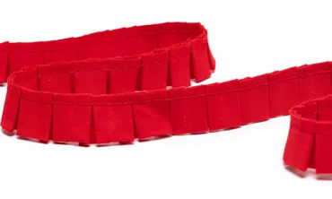 Faltenband 20 mm - Rot