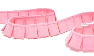 Faltenband 20 mm - Hellrosa