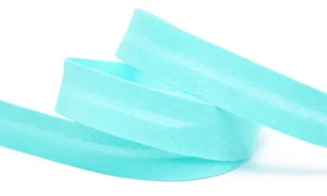 Schrägband 18 mm - col 024 Aquablau