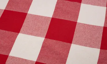 Baumwollstoff Karos 3XL - Rot