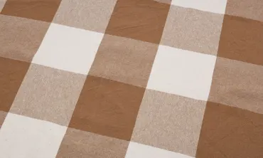 Baumwollstoff Karos 3XL - Ocker