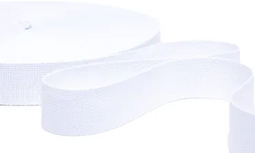 Gurtband 40 mm Baumwolle - Weiss