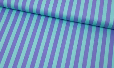 Baumwolle Tula Pink - Tent Stripes Lila Mint