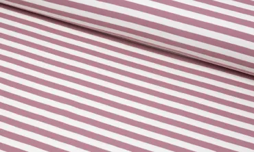 French Terry - Streifen Altrosa