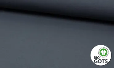 BIO French Terry Brushed - Dunkelgrau