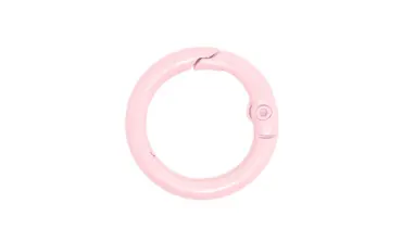 Ringkarabiner 17 mm lackiert - Hellrosa