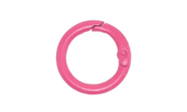 Ringkarabiner 17 mm lackiert - Pink
