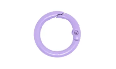 Ringkarabiner 17 mm lackiert - Flieder
