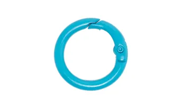 Ringkarabiner 17 mm lackiert - Cyan