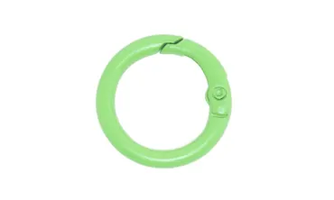 Ringkarabiner 17 mm lackiert - Hellgrün