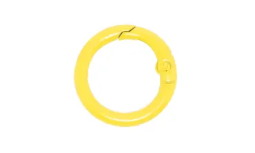 Ringkarabiner 17 mm lackiert - Gelb
