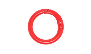 Ringkarabiner 17 mm lackiert - Rot