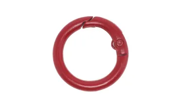 Ringkarabiner 17 mm lackiert - Dunkelrot