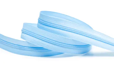 Reissverschluss 4 mm Uni - Eisblau