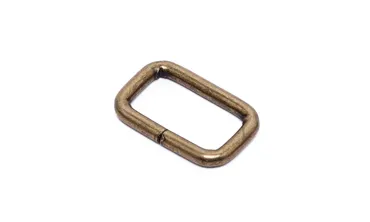 Schlaufe 25 mm stark - Altmessing