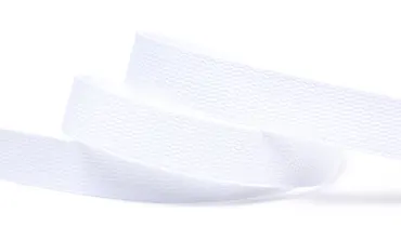 Gurtband 25 mm Baumwolle - Weiss