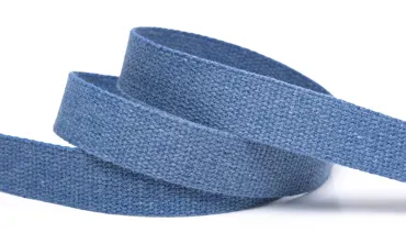 Gurtband 25 mm Baumwolle - Jeansblau meliert