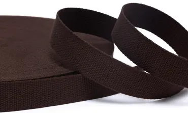 Gurtband 30 mm Baumwolle - Dunkelbraun